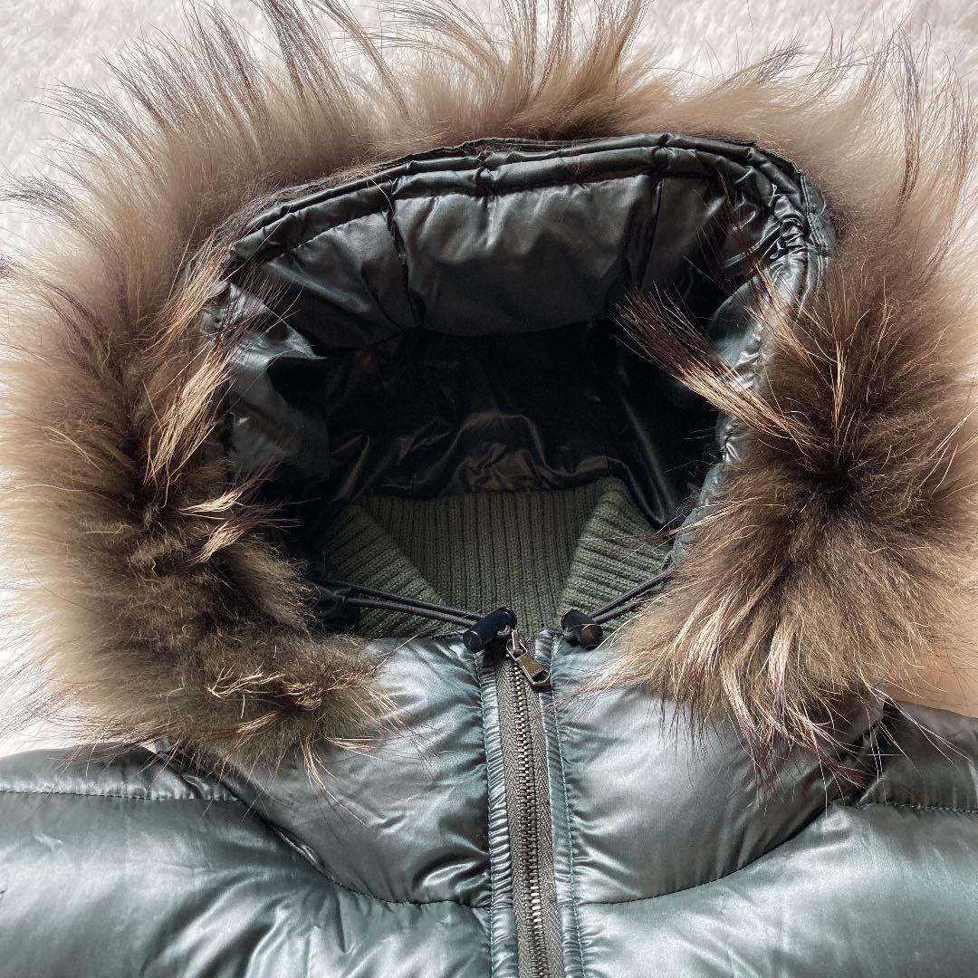 TATRAS タトラス ダウンジャケット コート ラクーンファー グリーン