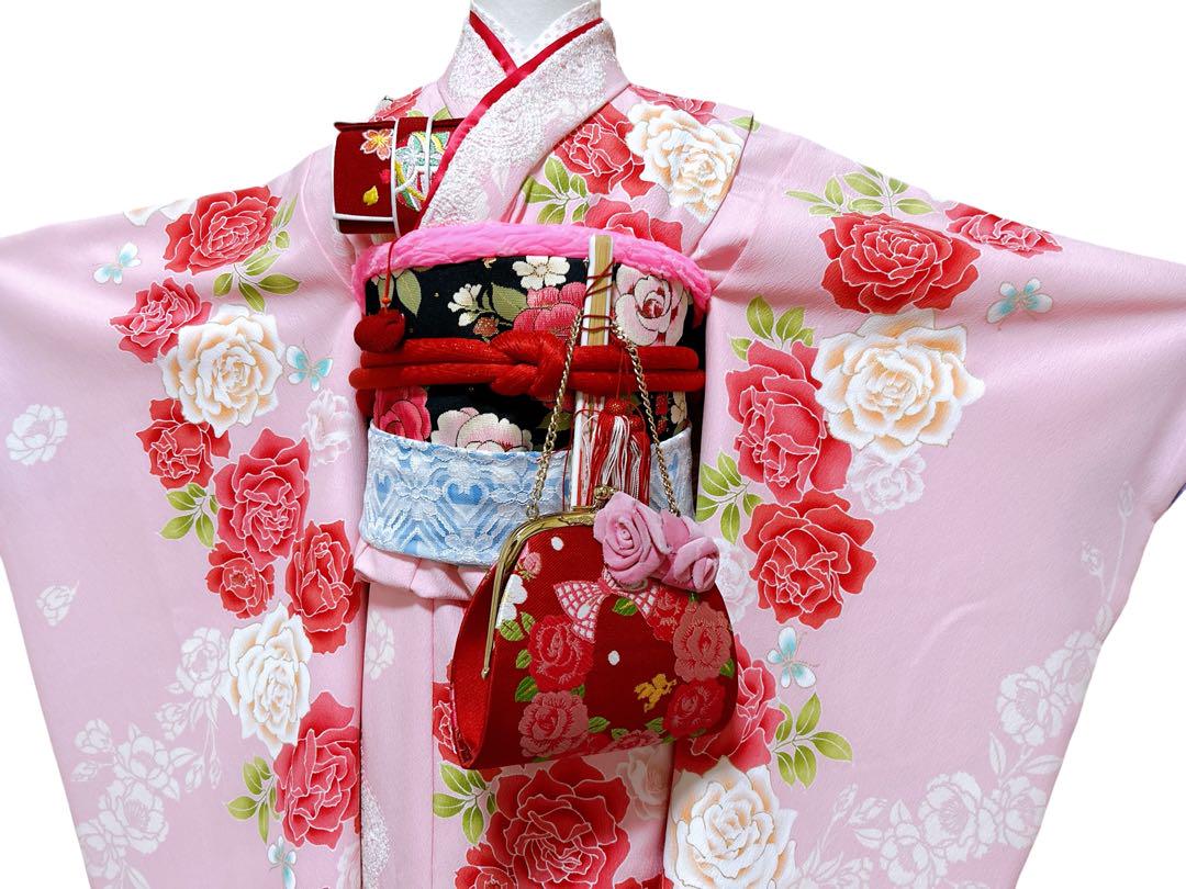 お買い得品♡七五三　7歳　女の子　セット　一式　ピンク Amazon | [NISHIORI] 七五三 7歳 女の子 着物 セット 絵羽柄
