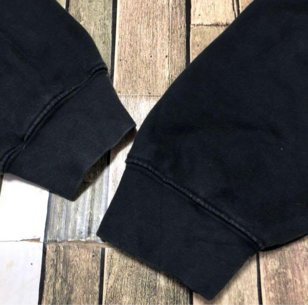 希少 ナイキ ワンポイント刺繍ロゴ ブラック パーカー フーディ XXLサイズ
