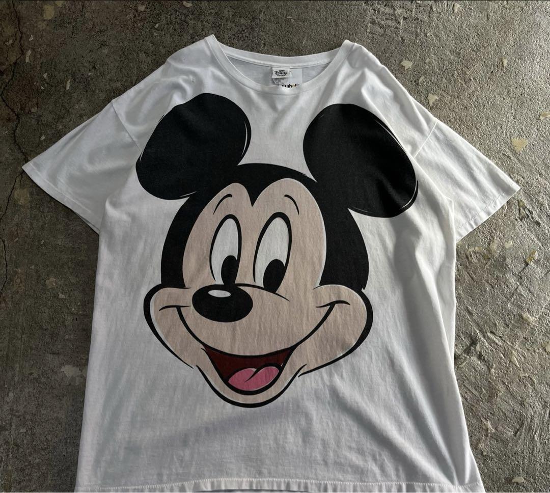 90s Disney big face MICKEY T-shirt