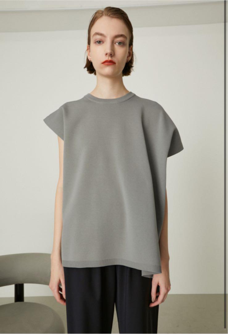 RIM.ARK | Asymmetry knit tops (KNITWEAR ) |RIM.ARK ONLINE STORE