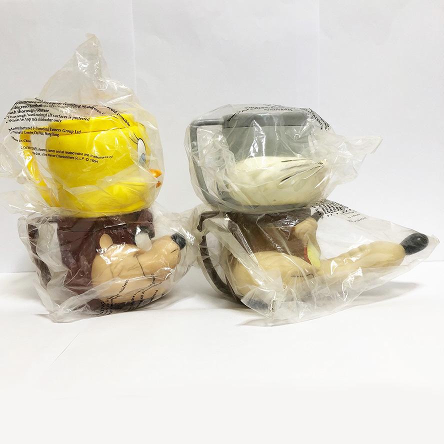 新品！ルーニーテューンズ 3D フェイス マグカップ 4個１セット　#003