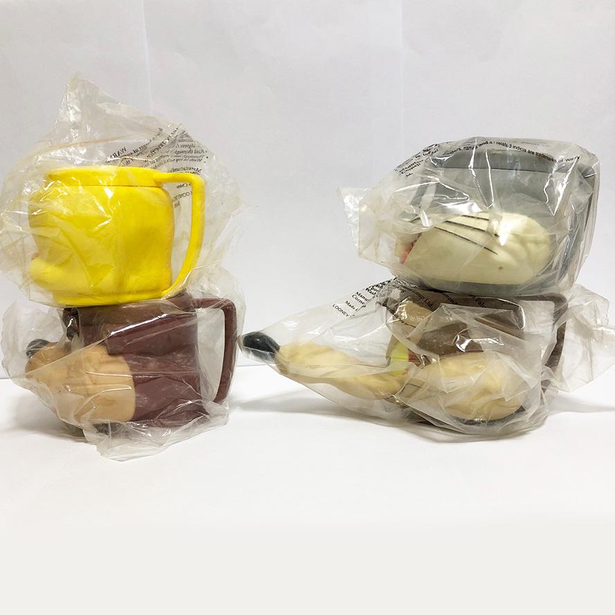 新品！ルーニーテューンズ 3D フェイス マグカップ 4個１セット　#003