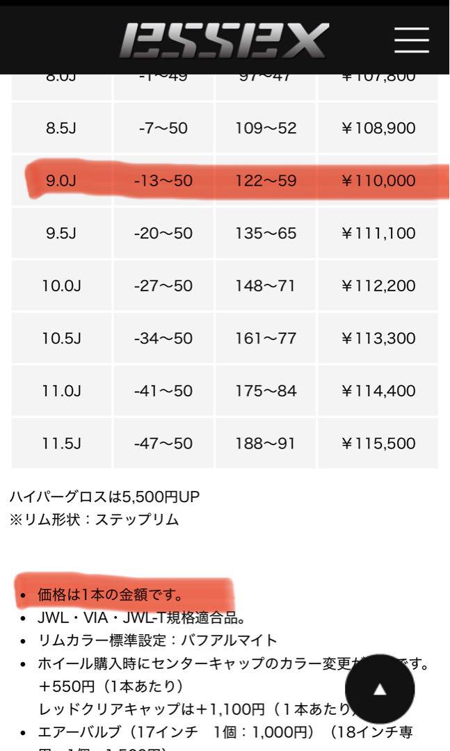 ハイエース ESSEXアルミホイール,タイヤ4本4ヶ月間だけ使用