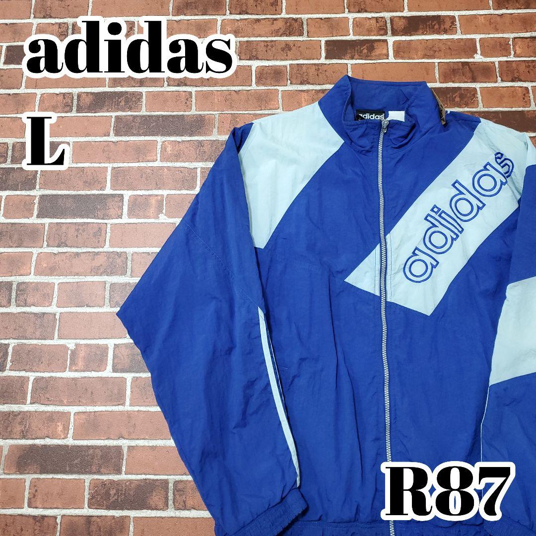 adidas アディダス 80s ナイロンジャケット ロゴ刺繍 L - メルカリ adidas アディダス 80s ナイロンジャケット ロゴ刺繍 L - メルカリ