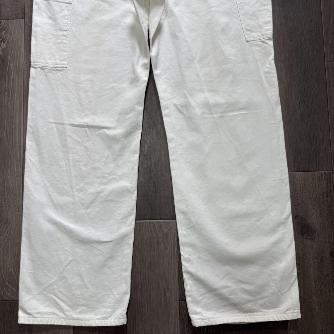 Dickies 00s ペインターパンツ ホワイト バイカー ストリート 山田蓮 Dickies 80s USA製 ペインターパンツ ホワイト アメカジ 山田蓮