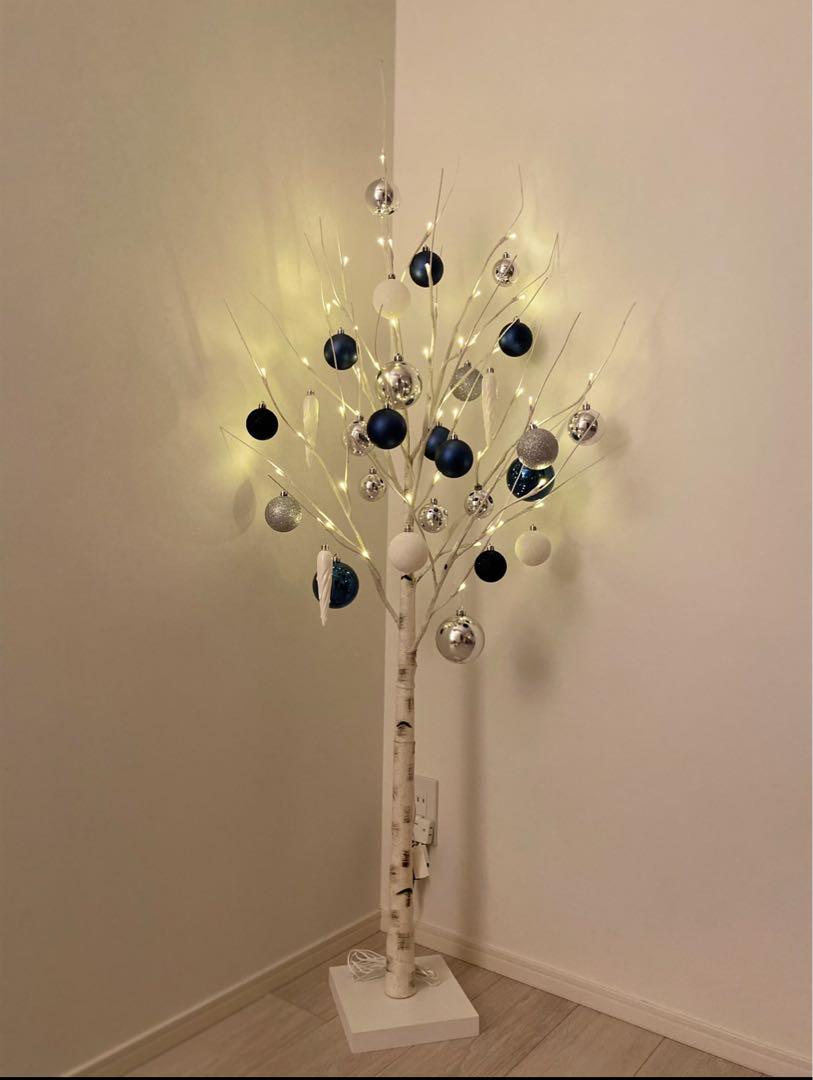 クリスマスツリー LEDライト付き 150cm  【注】オーナメントは付きません