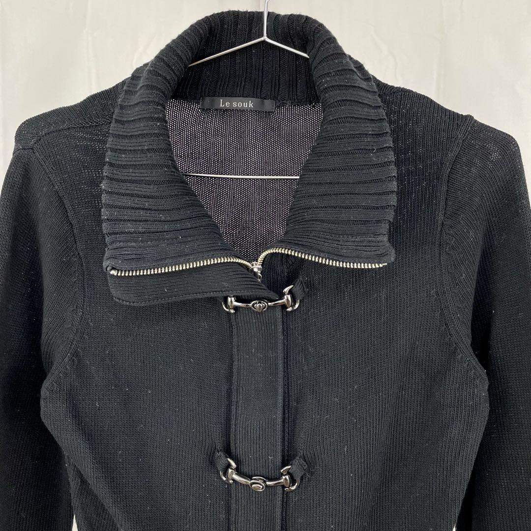 y2k 2wayneck knit wzip cardigan grunge - メルカリ