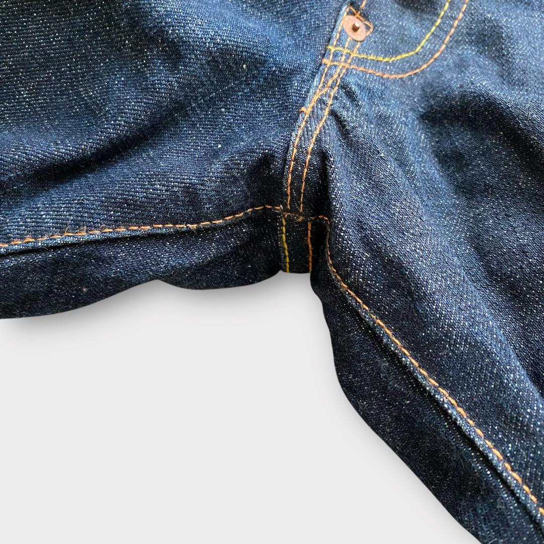EVISU エヴィス 2001 デニムパンツ 虎 濃紺 赤耳 ワイド - メルカリ