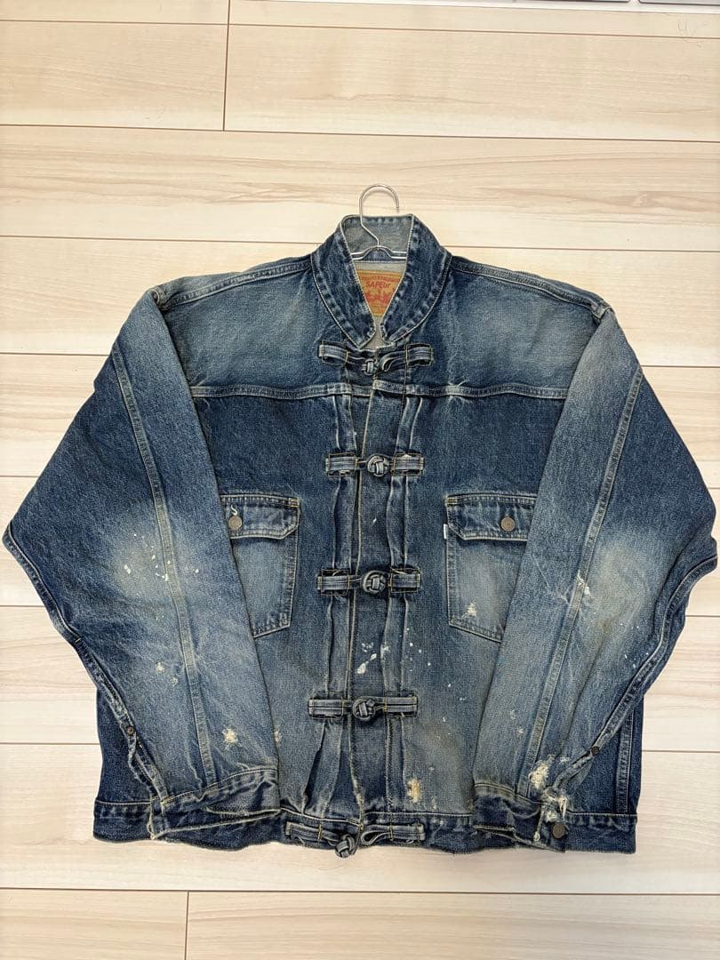 SAPEur サプール チャイナボタン デニムジャケット