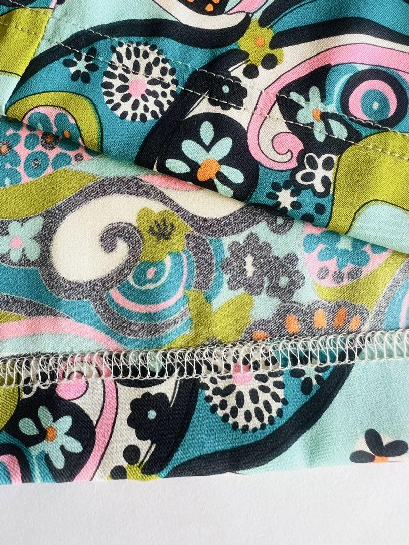 DOLCE&GABBANA　サイケデリック　ストレッチ　シルクスカート　新品
