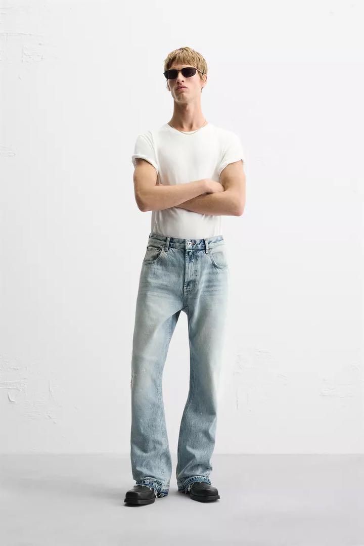 高速 割引 平日 ZARA フレアフィットジーンズ EU36 jp29 完売品 - メルカリ パンツ
