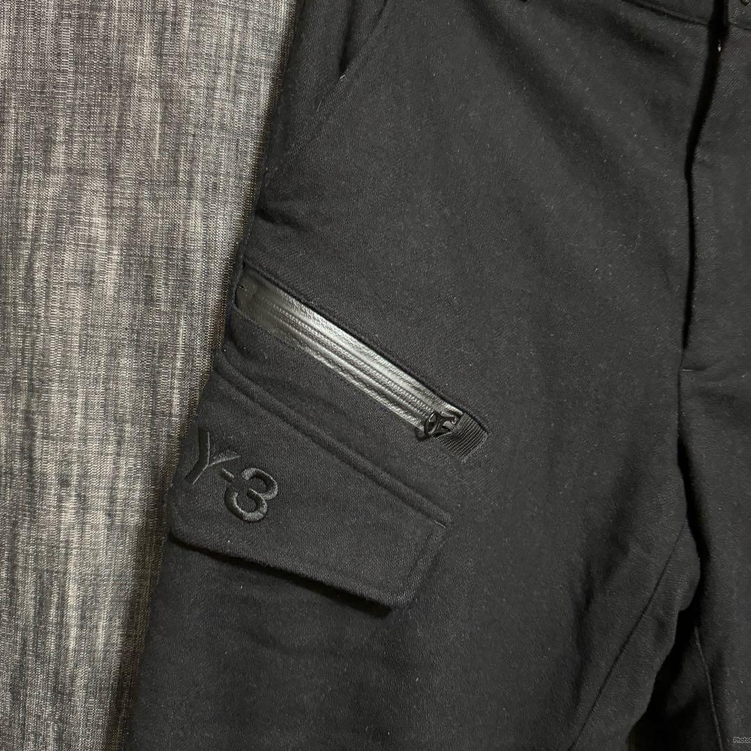 Y-3 yohji yamamoto ナイロンウール ジップカーゴパンツ S 画像3