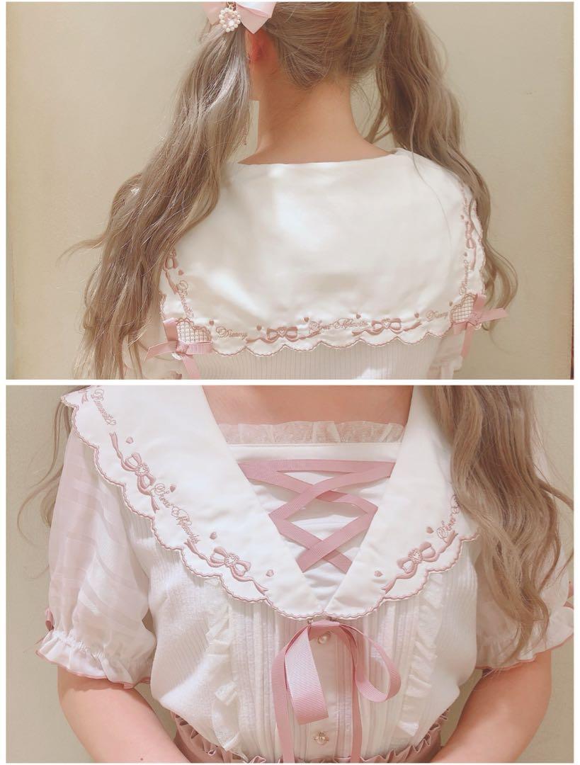 【最終値下】LIZ LISA レースアップセーラーリブカットブラウス ♡【LIZLISA】入手困難 レースアップセーラーリブカットブラウス