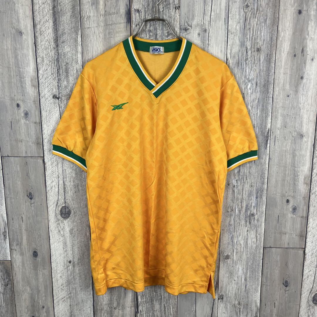 OLD asics 80s アシックス ゲームシャツ 半袖 Tシャツ TEE