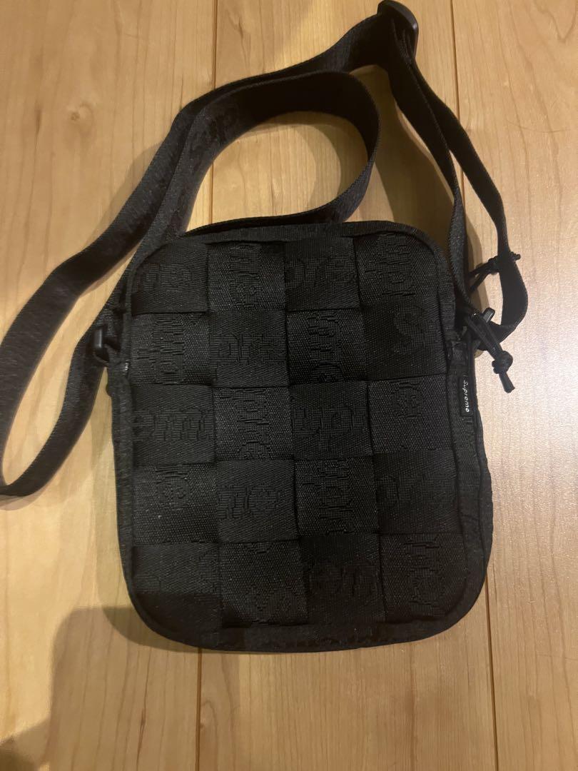 Supreme Woven Shoulder Bag Blackショルダーバッグ