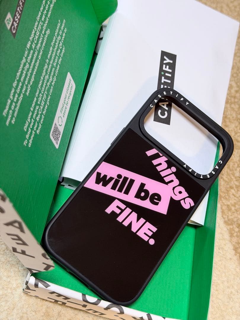 CASETiFY iPhone17Pro用 thingswillbefine CASETiFY iPhone17Pro用 thingswillbefine