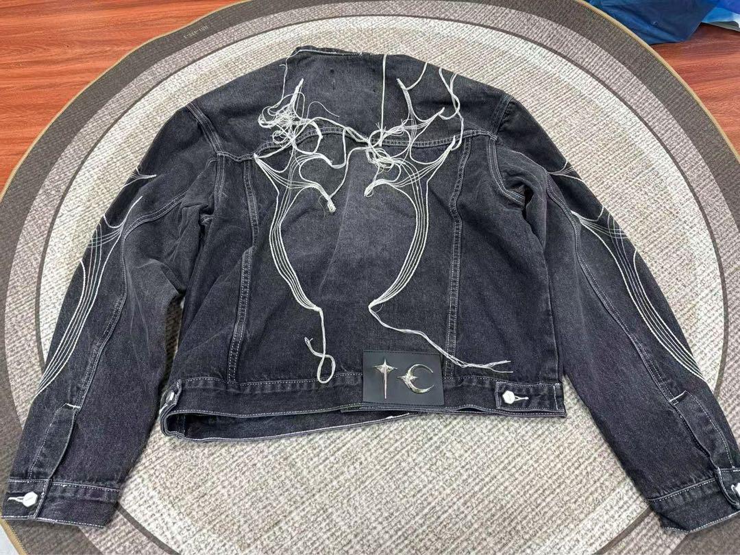 Thug Club TRIBAL TREE DENIM JACKET ブラックL ジャケット