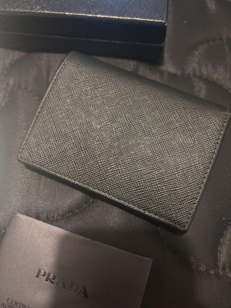 PRADA プラダ サフィアーノ 二つ折り 財布 シルバー
