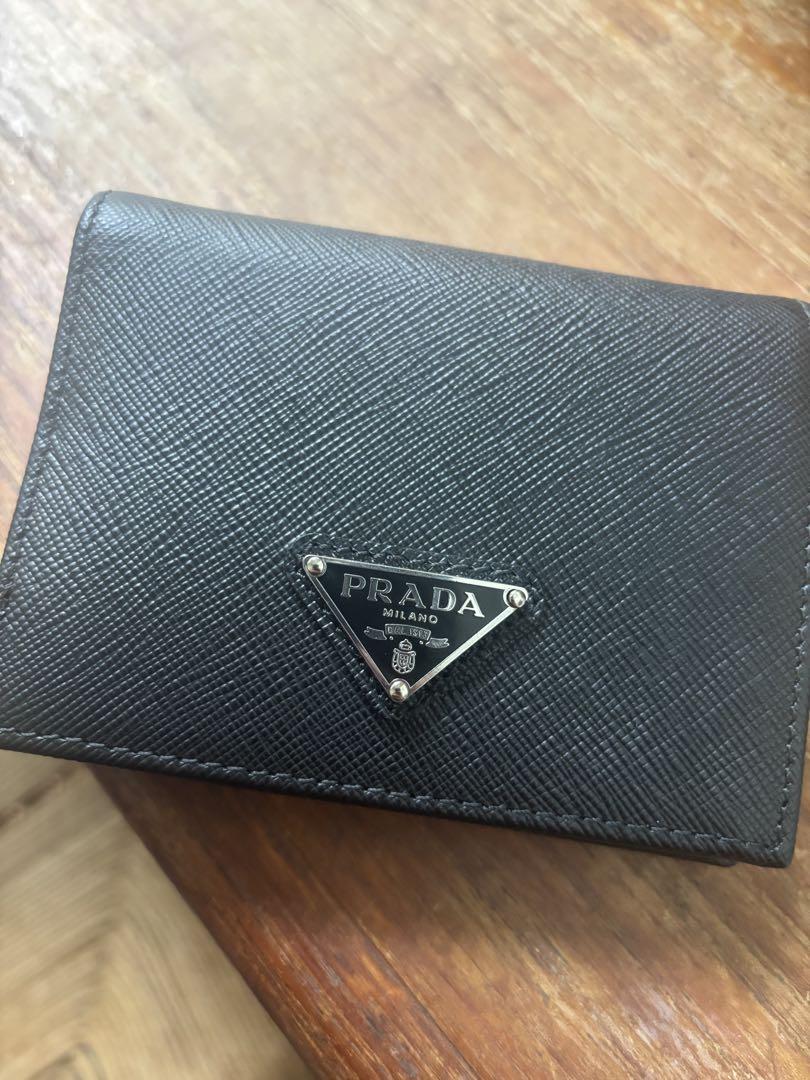 PRADA プラダ サフィアーノ 二つ折り 財布 シルバー
