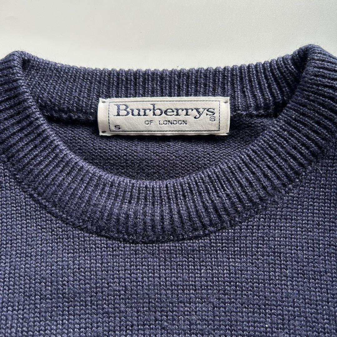 美品✨　Burberrys ビンテージ　セーター　デカロゴ　総柄 美品✨ Burberrys ビンテージ セーター デカロゴ 総柄