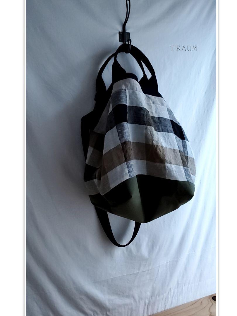 TRAUM□リネン100%/倉敷wash帆布original-tote2way