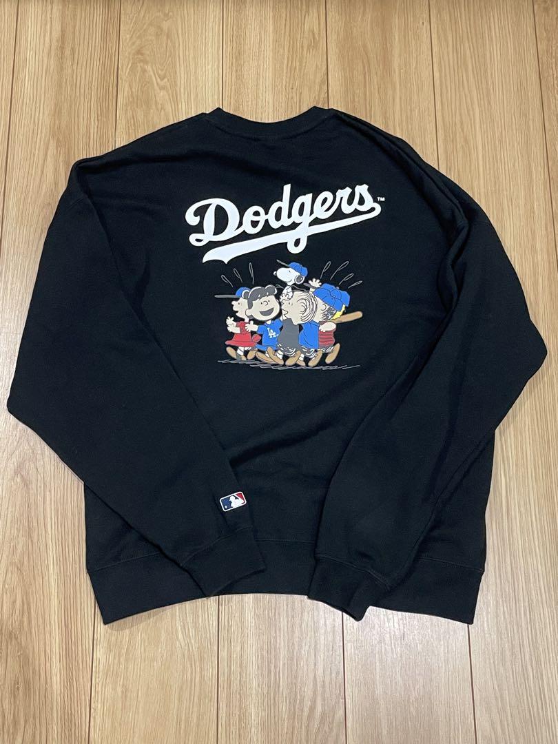 フリークスストア MLB ドジャース　スヌーピー ピーナッツレア　スウェット L/フリークスストア×ピーナッツ×MLBメジャーリーグ別注/バック