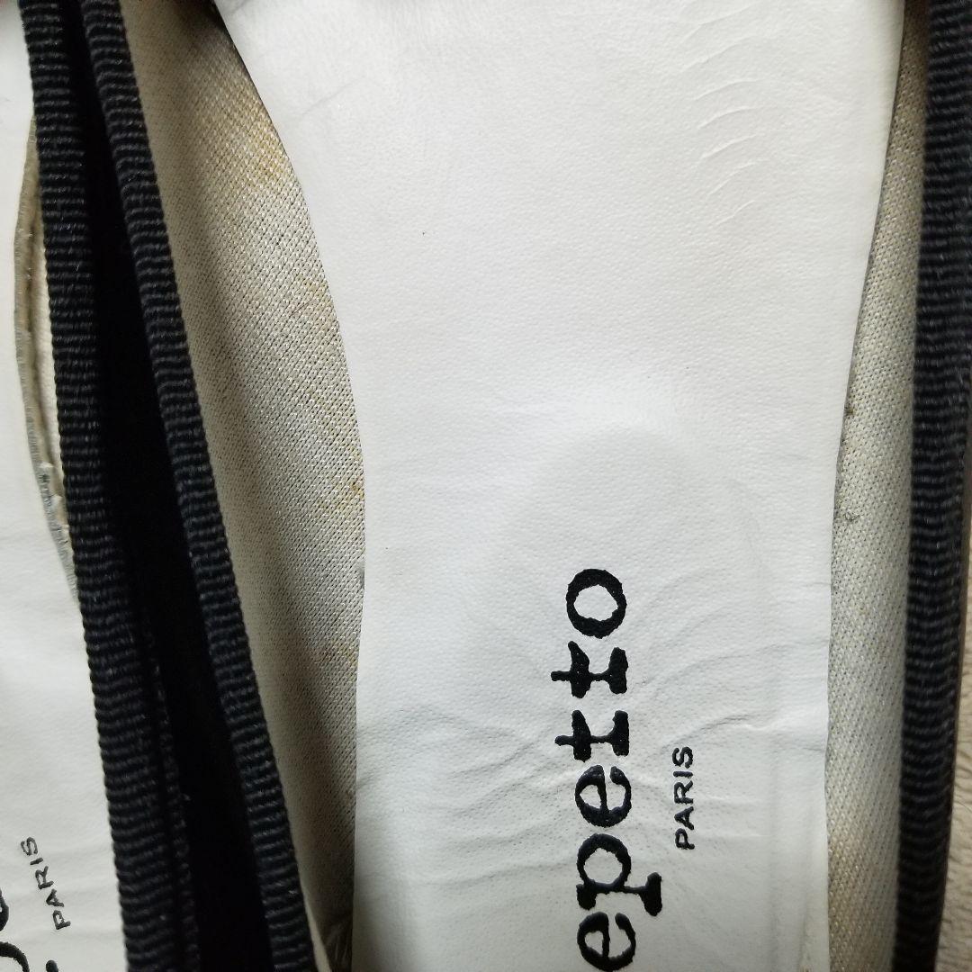 レペット　repetto CUIR VERITABLE  ブラック　38