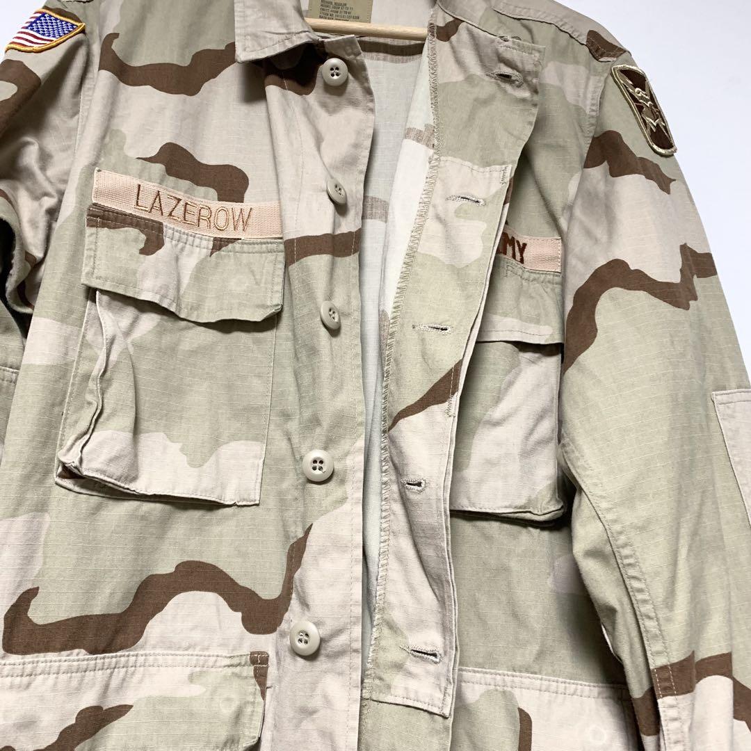 輸入古着 90s ビンテージ 米軍 ミリタリー ジャケット コーヒーステイン柄