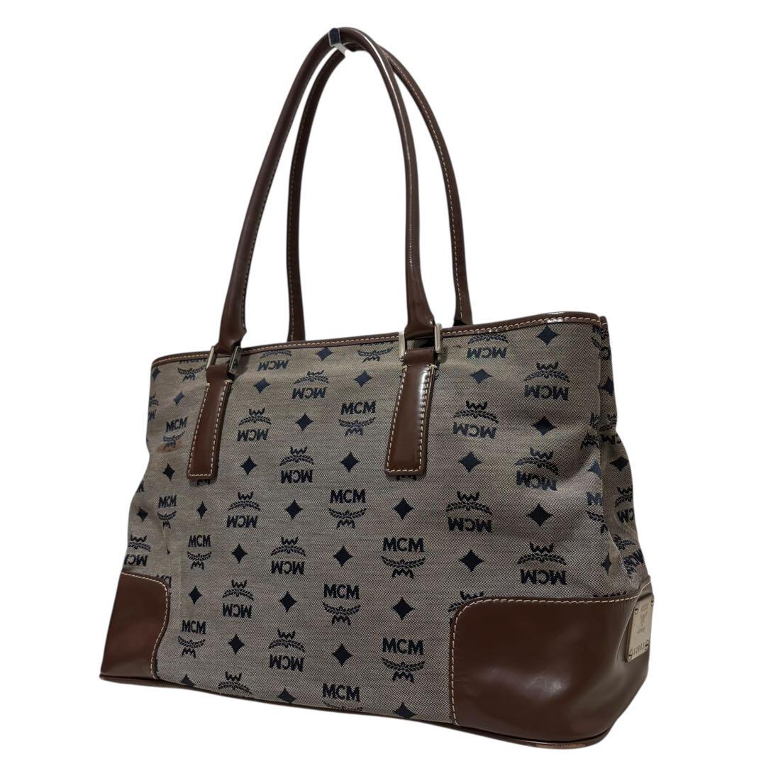 ファッション通販 安い MCM エムシーエム トートバッグ ヴィセトス柄 レザーキャンバス バッグ