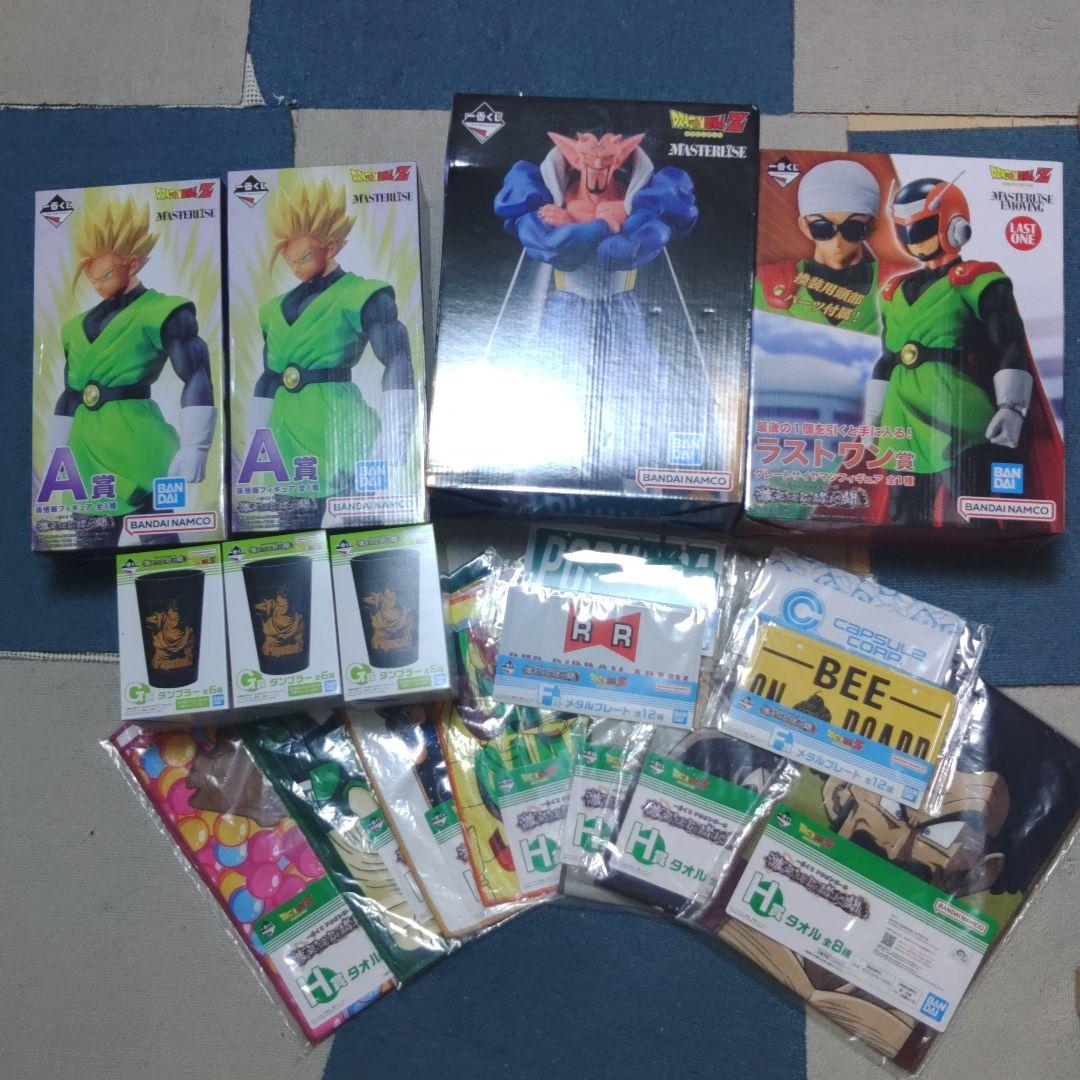 ドラゴンボール一番くじグレートサイヤマン、ダーブラ、ゴハン2個とおまけ付きセット