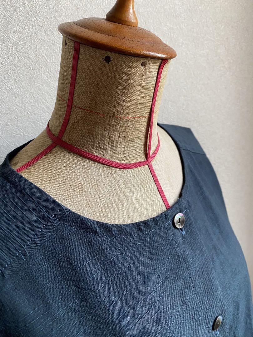nori1774さん専用 会津木綿 前開きワンピース ハンドメイド No.122 画像2