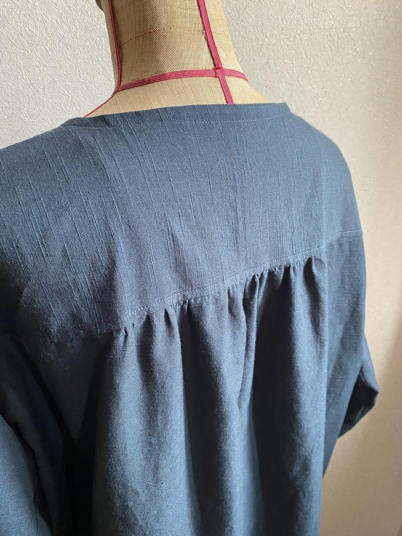 nori1774さん専用 会津木綿 前開きワンピース ハンドメイド No.122 画像4