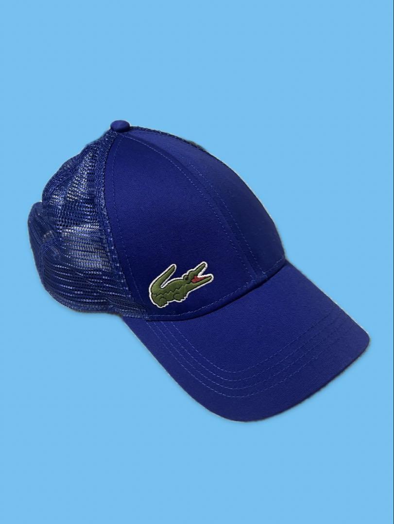 【LACOSTE SPORTS】 PANNEL MESH CAP BLUE