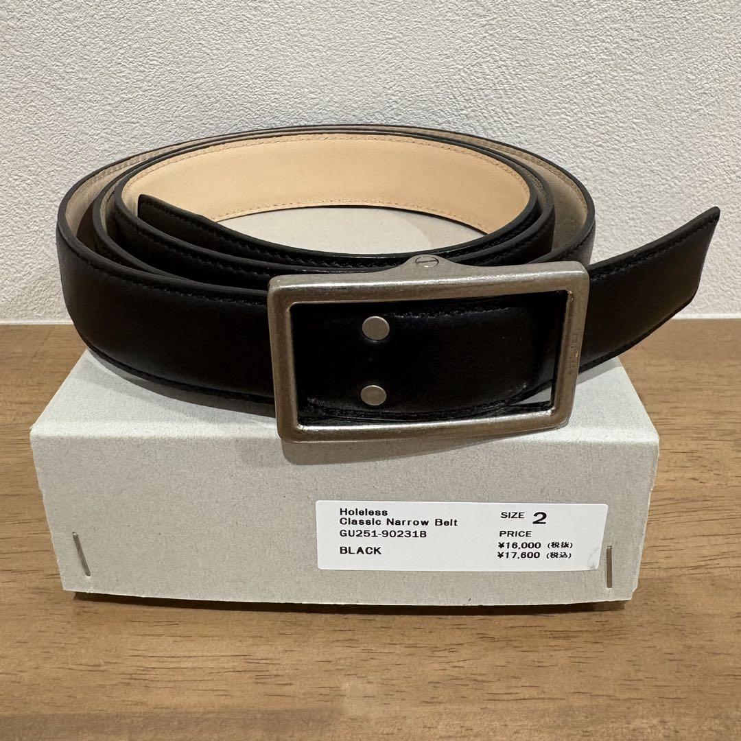 小物 graphpaper Holeless Classic Narrow Belt