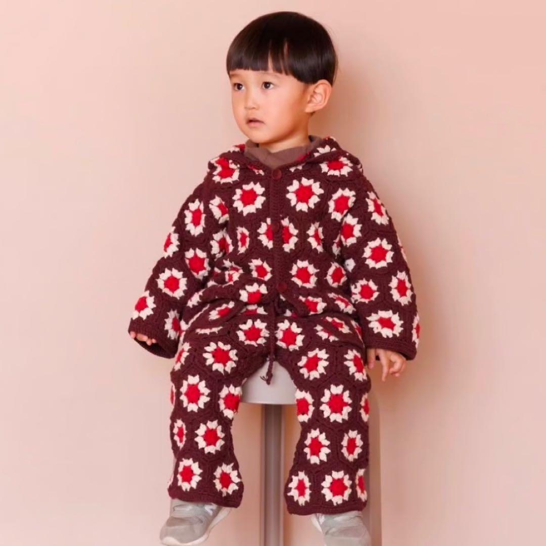 新品 &pal crochet poncho pants セットアップ