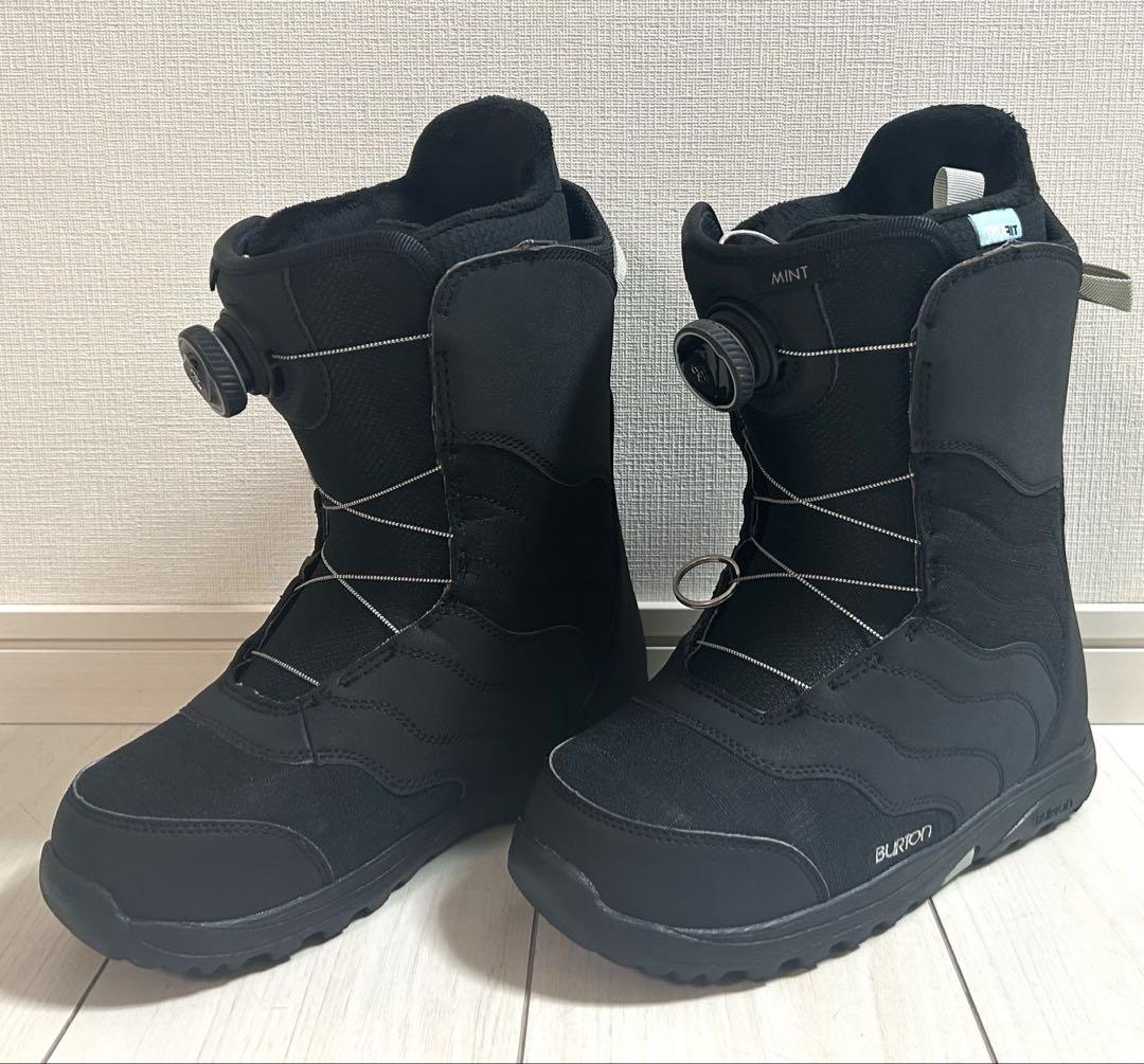 【美品】BURTON スノーボードブーツ　MINT BOA 24cm ブラック