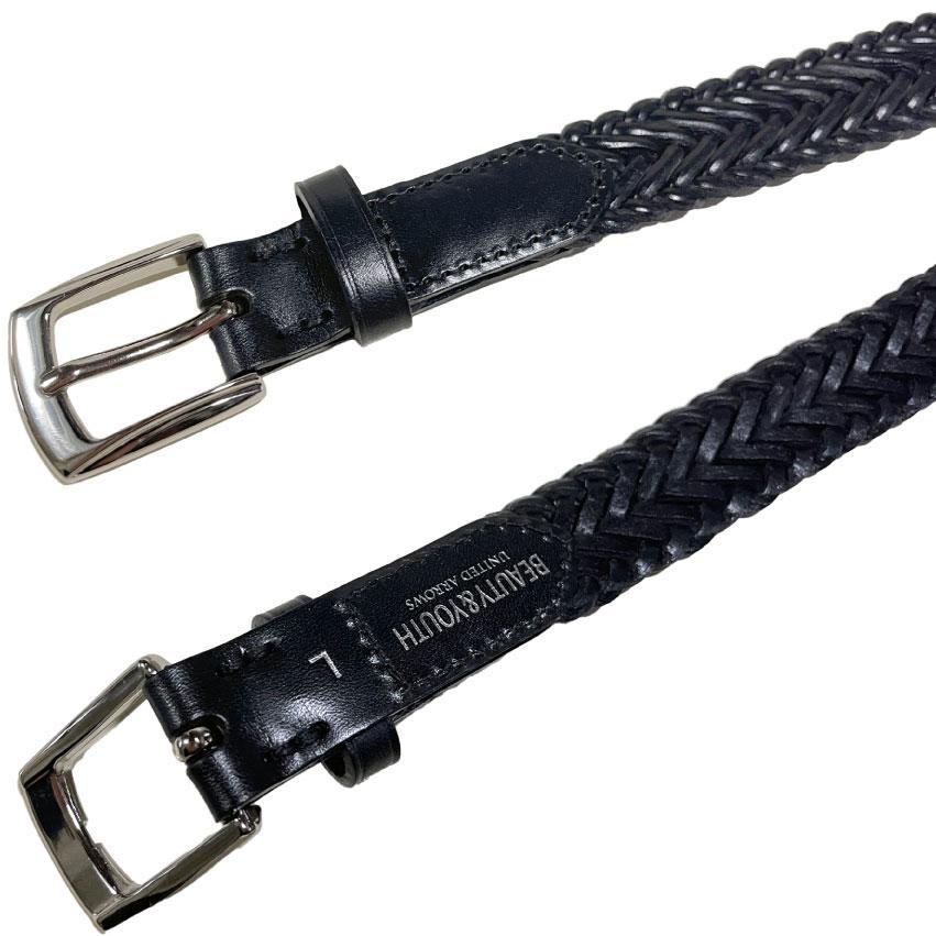 25mm UNITED ARROWS ブラック L 牛革 12,980円 ベルト