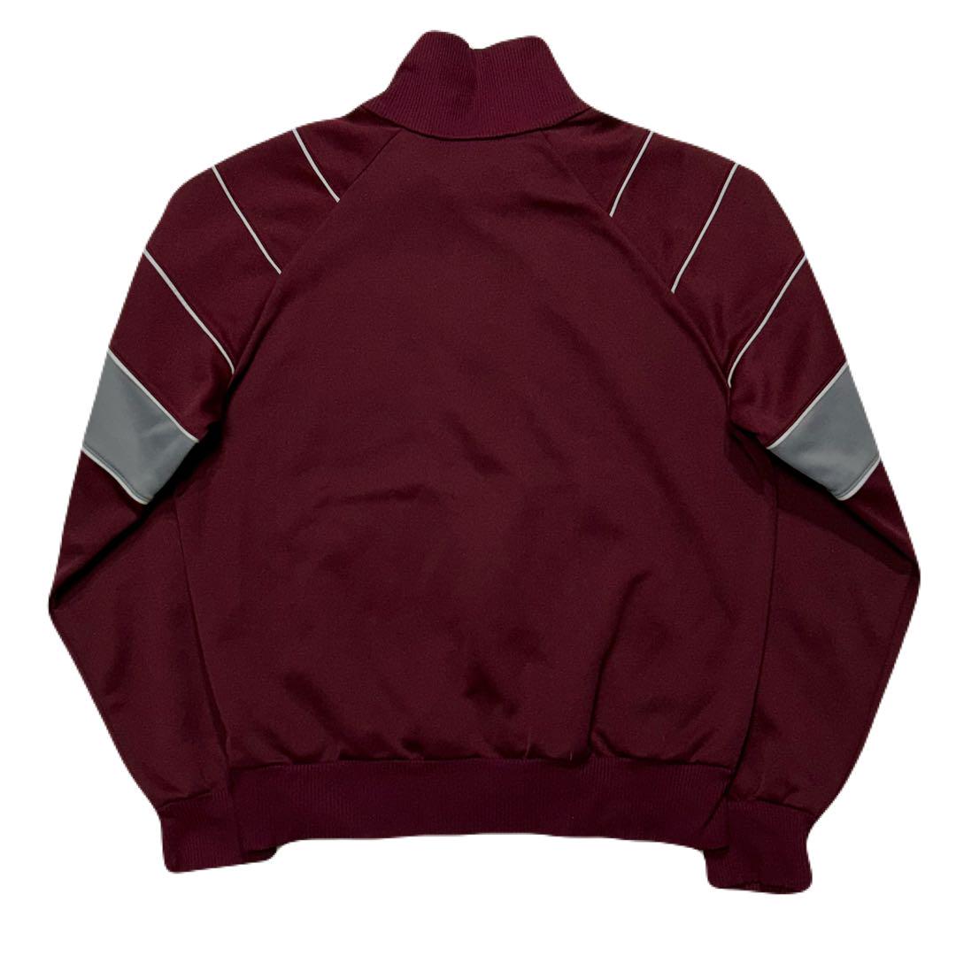 80s Vintage adidas バーガンディトラックジャケット 希少色