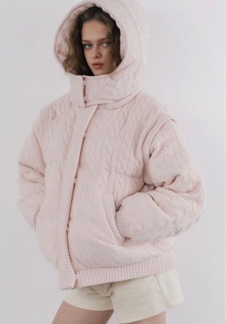 ジャケット・アウター the toe Shard Knit Down