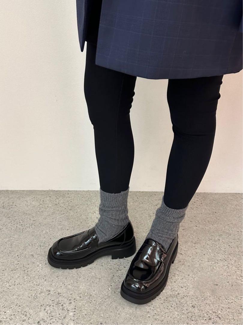美品■ LE TALON GRISEタンクソールローファー■beams iena