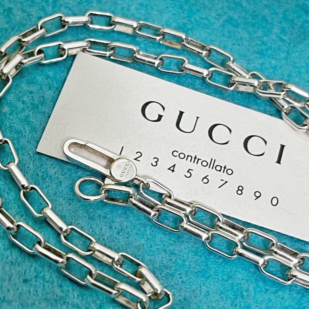 美品 GUCCI 3.8ミリ シルバー925チェーンネックレス - メルカリ
