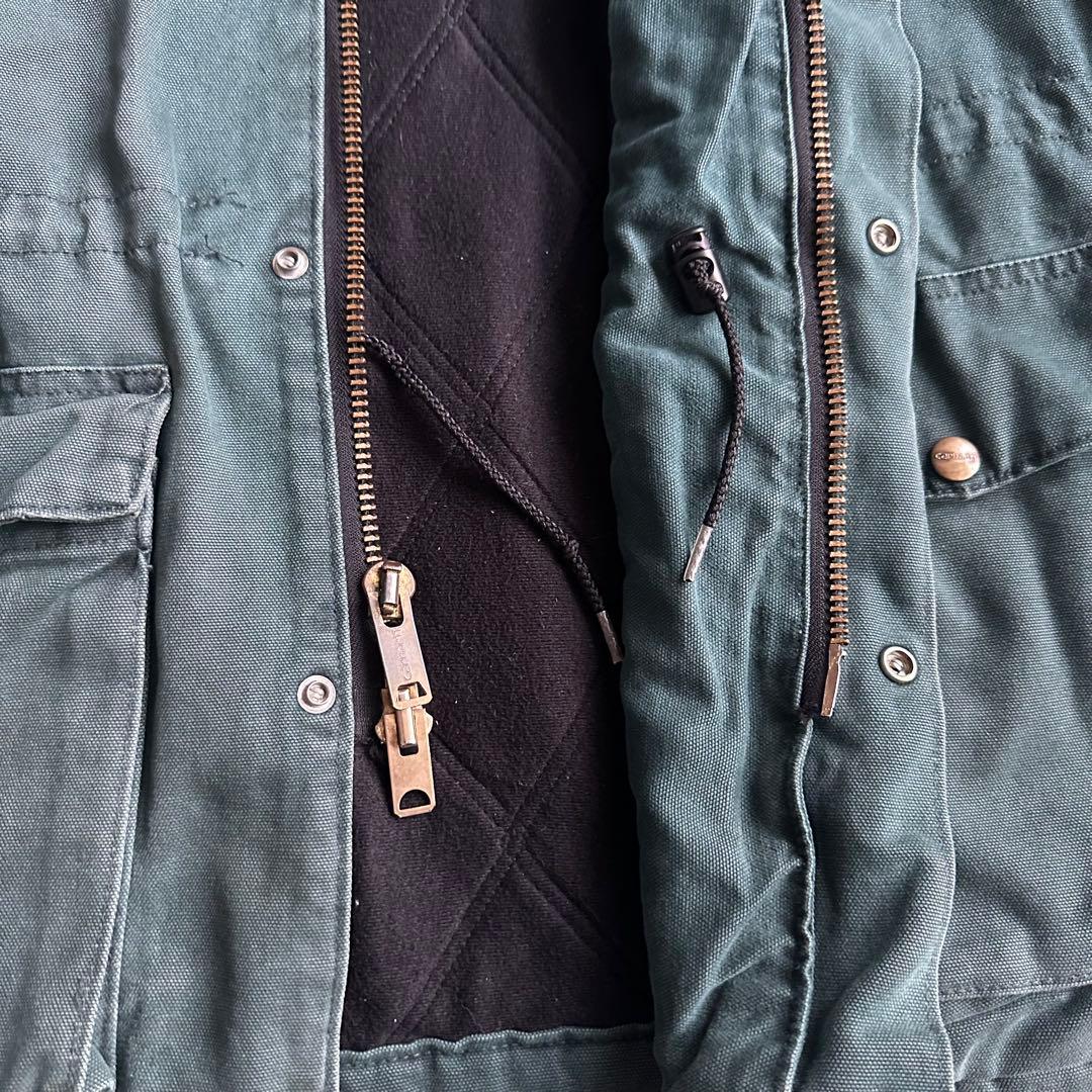 90s old Carhartt duck jacket green USA Carhartt カーハート