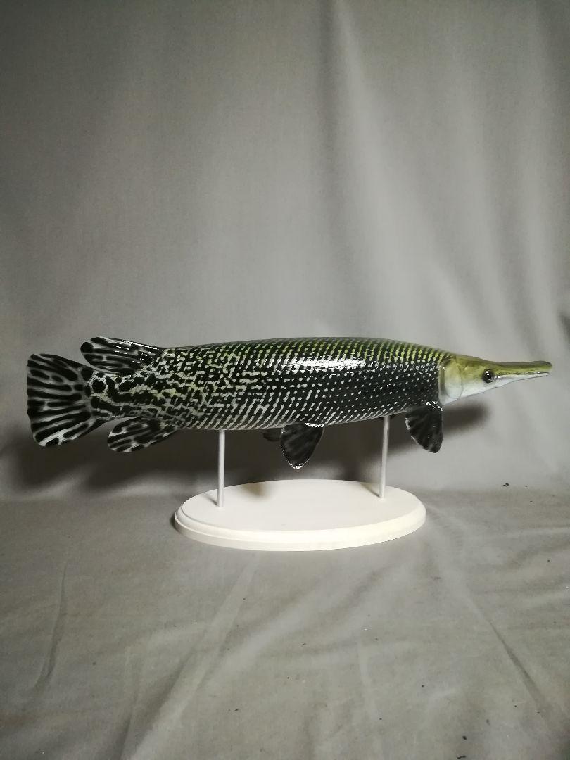ハンドメイド　50cm アリゲーターガー 魚模型　フィギュア　レプリカ置物 ハンドメイド 50cm アリゲーターガー 魚模型 フィギュア