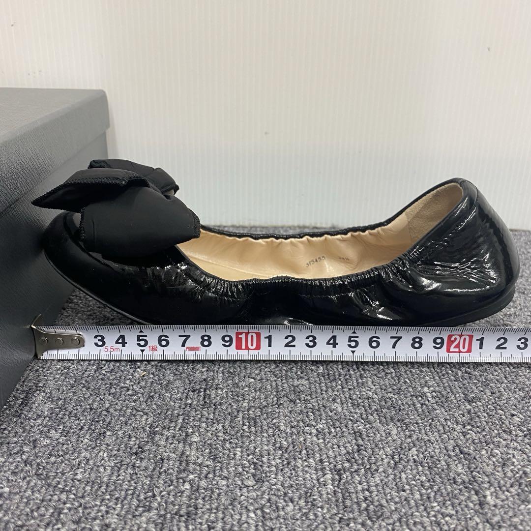 PRADA プラダ リボン パンプス フラットシューズ