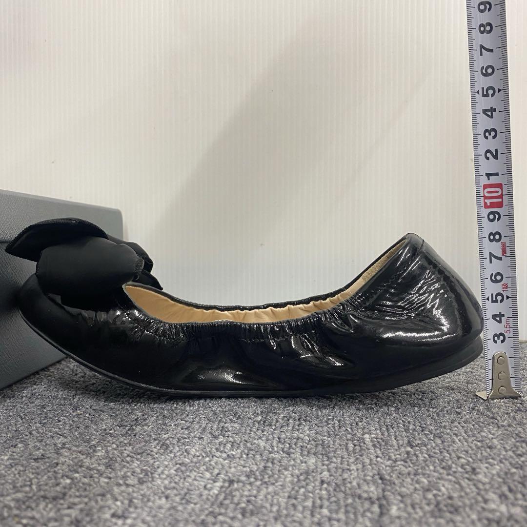 PRADA プラダ リボン パンプス フラットシューズ