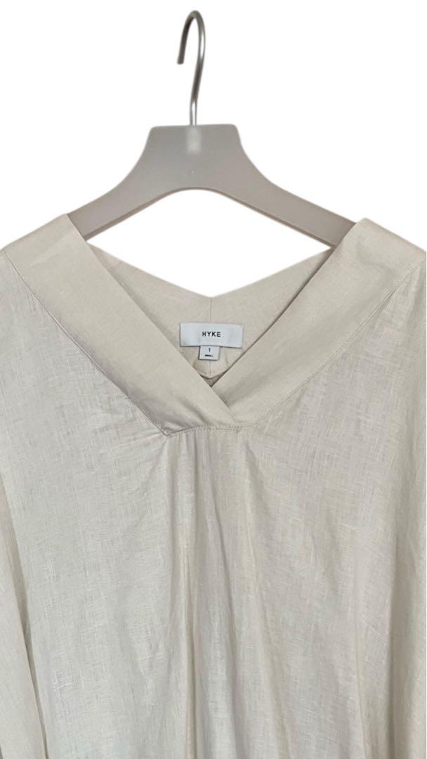 HYKE LINEN PONCHO リネンポンチョ ナチュラル サイズ1 - メルカリ