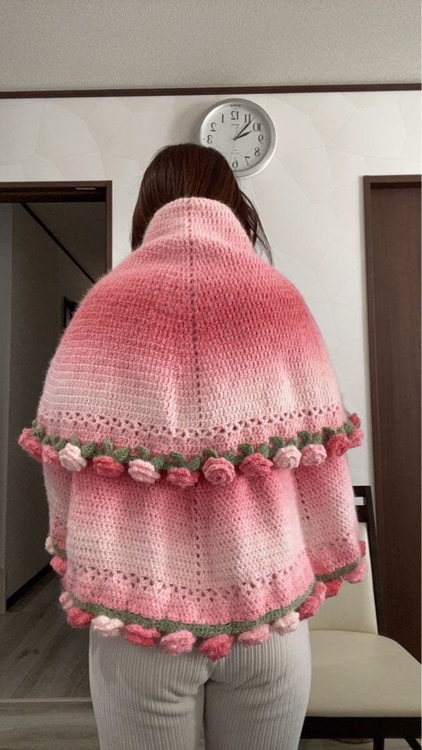 バラの花束ブランケット直径110cm,66本の大きな花ストール バラの花束ブランケット直径110cm,66本の大きな花ストール