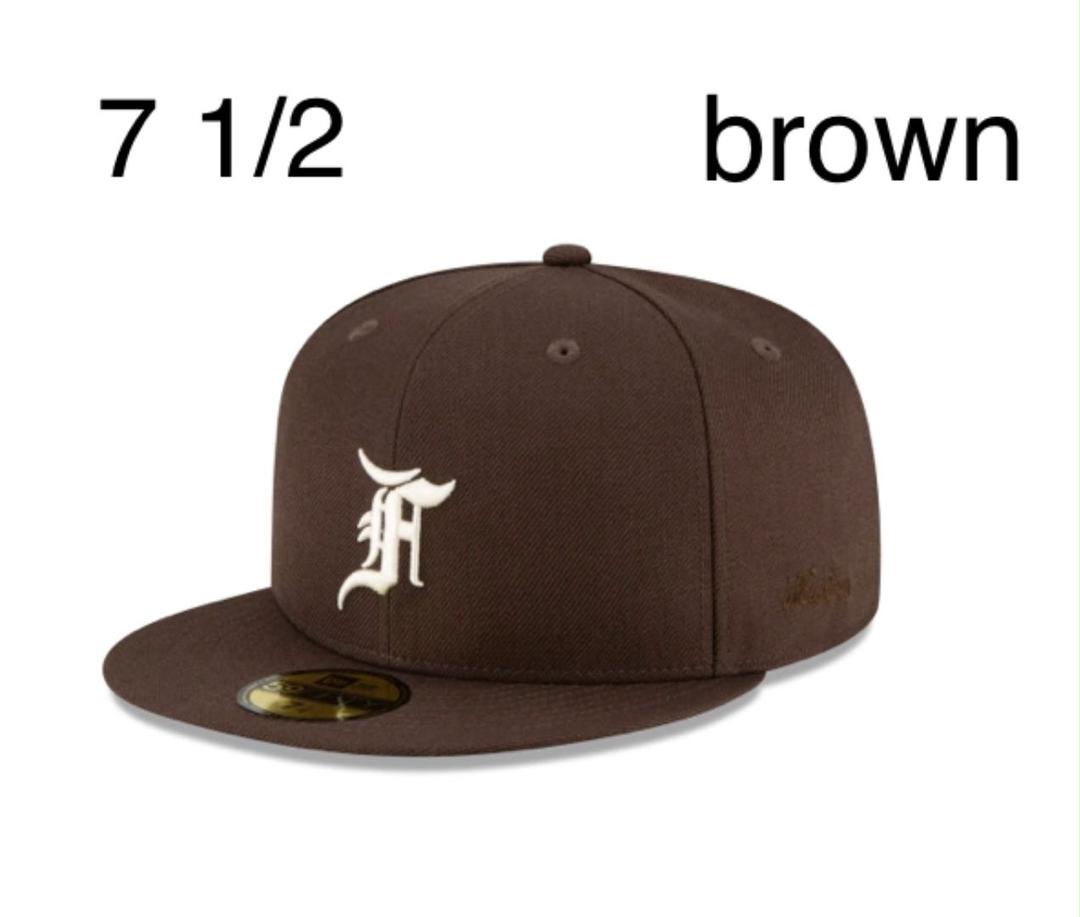 fear of god fog new era brown 7 1/2
