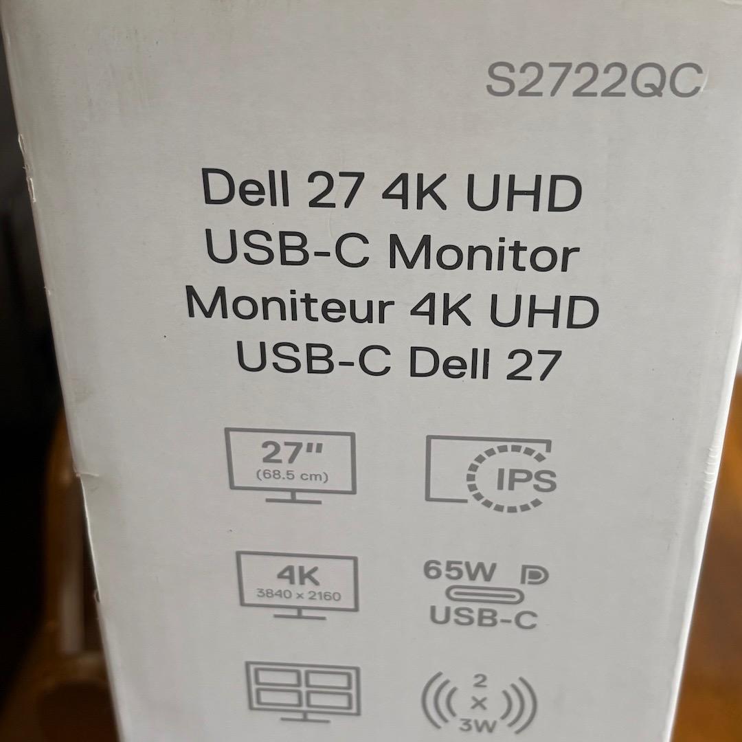 S2722QC Dell 27 4K UHD USB-C モニター 美品 デル